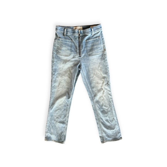 Denim Forum The Just Peach Straight jeans denim Sz 28 - Picture 1 of 9